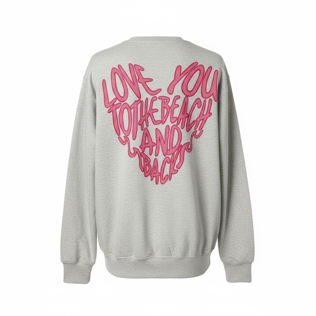 LOVE YOU TO THE BEACH AND BACK CREWNECK